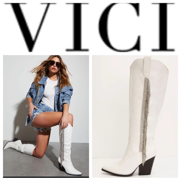 NEW Bellatrix Rhinestone Fringe Western Boots Sz: 6 - Picture 1 of 11